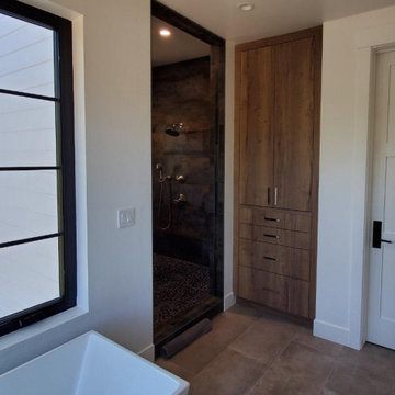 Modern Farmhouse Bath Linen Cabinet