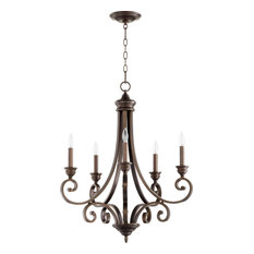 Bryant 5-Light Chandelier, Oiled Bronze
