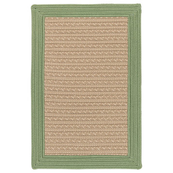 Bayswater - Moss Green 2'x3', Rectangle, Braided