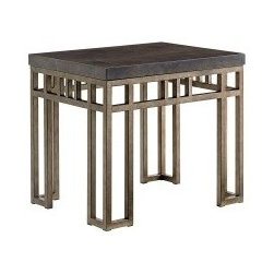 Montera Travertine End Table - Side Tables And End Tables