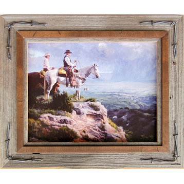 Western Frames With Barbed Wire, 5x7 Hobble Creek Series, Easelback