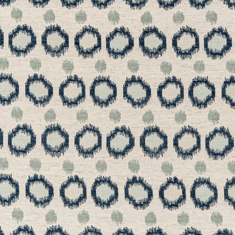 Blue woven Upholstery Fabric by the Yard