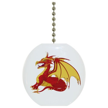 Red Dragon Ceiling Fan Pull