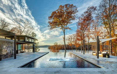 Dream Home: A Sleek, Sophisticated Pool House Next to a River