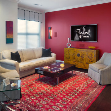 Transitional Home with Artistic Flair