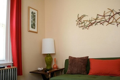 Living room photo in Philadelphia