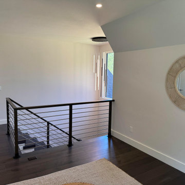 Project #137 | Maple Staircase with Stainless Steel Railing