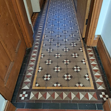 Repair and Restoration of Victorian Tiled Hallway in Walsall