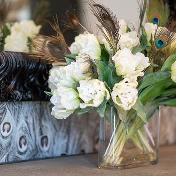 Feathered Luxe Dining & Foyer