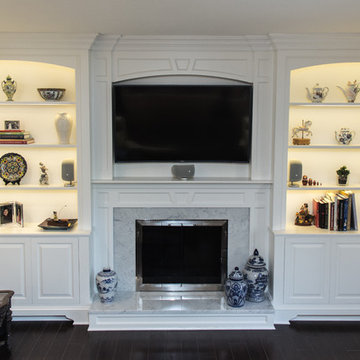 Helene's Fireplace Bookcases