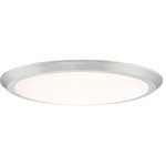 Quoizel - Quoizel Verge LED Flush Mount VRG1620BN - LED Flush Mount from Verge collection in Brushed Nickel finish.. No bulbs included. Available in three finishes and four sizes, the Verge flush mount is suited for a variety of room applications. In your choice of brushed nickel, white or oil-rubbed bronze, it is featured in sizes of 7.5��, 12��, 16�� or 20��. The domed white acrylic shade is illuminated with integrated LED technology and the thick canopy adds depth to the simple structure. No UL Availability at this time.