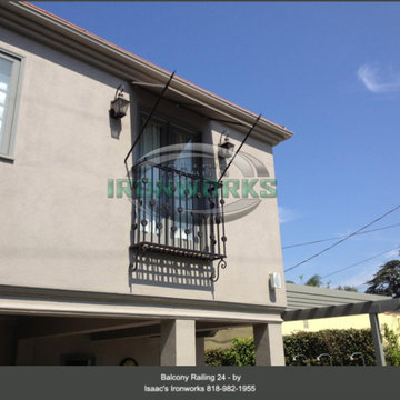 Balcony Railings (Juliet Balcony) Custom Made by Isaac's Ironworks