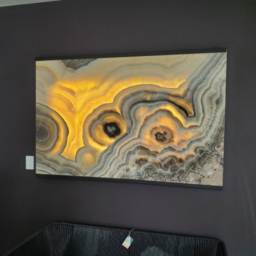 Onyx Stone Backlit Wall Painting