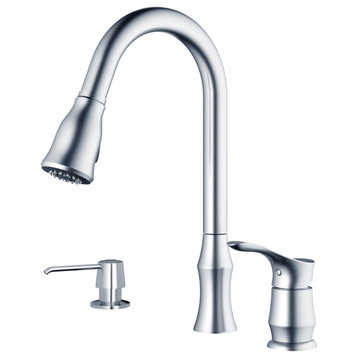 Karran USA KKF260SD25 Hillwood 1.8 GPM Widespread Kitchen Faucet - Stainless