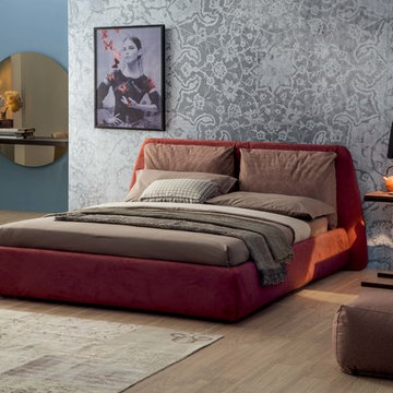 Dharma Modern Upholstered Bed by Tonin Casa