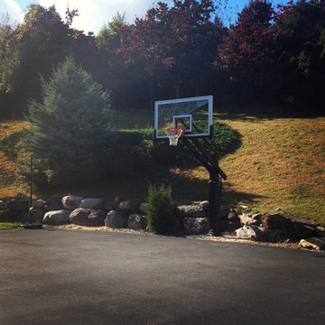 Christopher B's Pro Dunk Diamond Basketball System on a 50x35 in Hardwick, NJ
