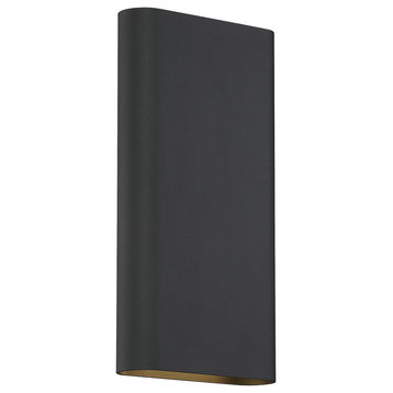 Lux, Bi-Directional Tall Wall Sconce, Black