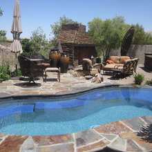outdoor fireplace