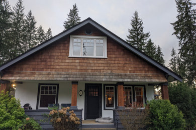 Inspiration for a rustic exterior home remodel in Vancouver