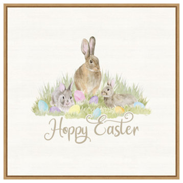 Farmhouse Easter VI Bunny by Tara Reed Framed Canvas Wall Art