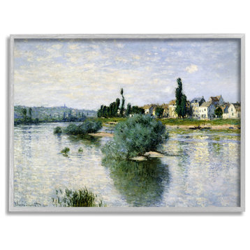 Countryside Homes Lake Landscape Monet Classic Painting, 30 x 24