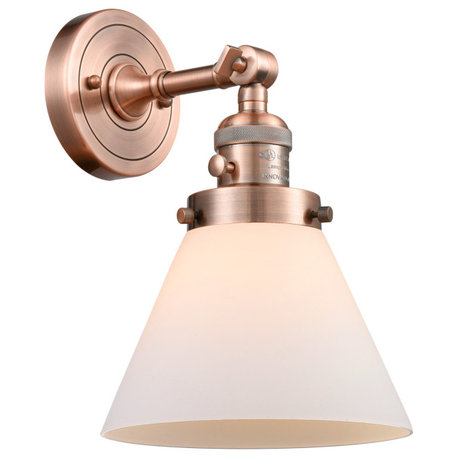 Innovations Lighting 203SW Large Cone Large Cone 1 Light 10" Tall - Antique