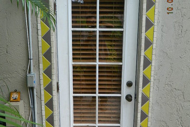 Example of a tuscan exterior home design in Tampa