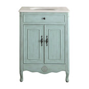 26" Cottage-Style 2-Door Daleville Bathroom Sink Vanity