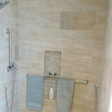 Blue bathroom remodel