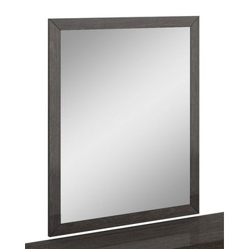 Sofia Wood Frame Mirror, Wenge