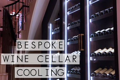 Wine cellar - modern wine cellar idea in London