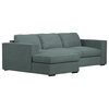 Ambre Gray Sofa Chaise Sectional, Left Facing