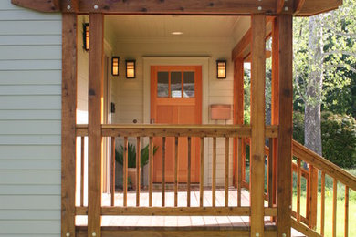 Inspiration for an eclectic exterior home remodel in Austin