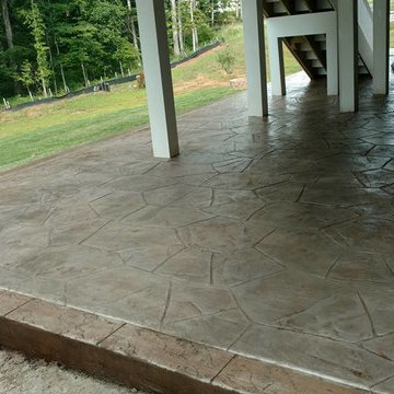 Haymarket Hamilton stamped concrete patio