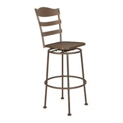 Bistro Chalet Armless Swivel Bar Stool - Outdoor Bar Stools And Counter Stools