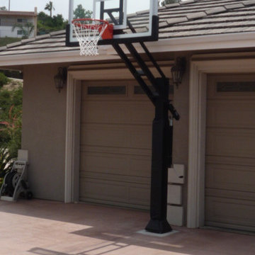 Michael G's Pro Dunk Gold Basketball System on a 40x40 in El Cajon, CA