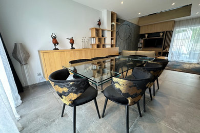 Inspiration pour une salle à manger design.