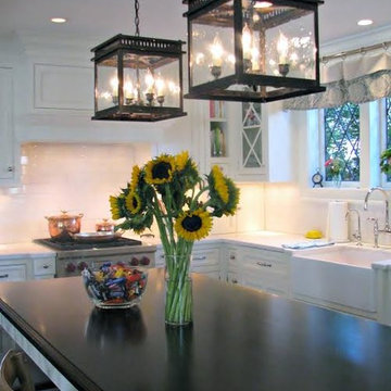 Hanging Island Lighting, Painted Lanterns