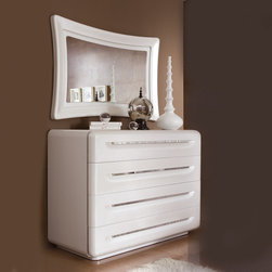 Casa Collection. Dresser white lacquered. Chrome. - Products