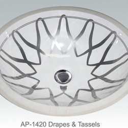 Hand Painted Undermounts by Atlantis Porcelain - Bathroom Sinks