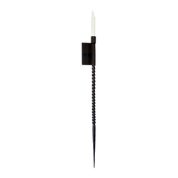 SC-196 Hand Forged and Twisted Iron Wall Sconce - Wall Sconces