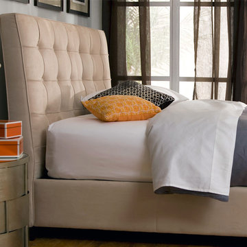 Pavilion Platform Bed- Cream