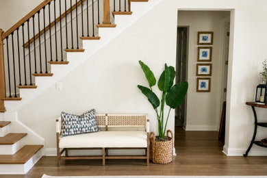 Inspiration for a coastal entryway remodel in Other