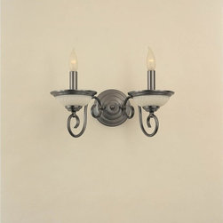H-1990-2B-11-Opal 2-Light Wall Fixture - Wall Sconces