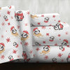 Pointehaven 175 GSM Cotton Flannel Sheet Set, Penguin, Cal King