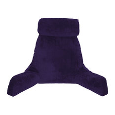 Husband Pillow Bedrest Reading & Support Bed Backrest With Arms, Purple
