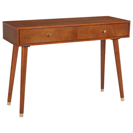 Cupertino Console Table, Light Walnut