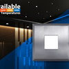 SureFit(v3) LED Flush Mount Ceiling Light, 3000K with Square Nickel Trim
