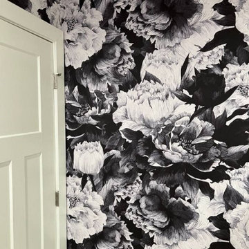 Wallpaper installation Powder room in Sunnyvale