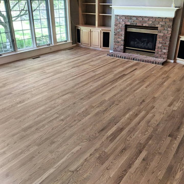 Installation + Staining of White Oak